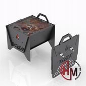 GRILL MINI SKŁADANY GRILL SZYBKI MONTAŻ LEKKI