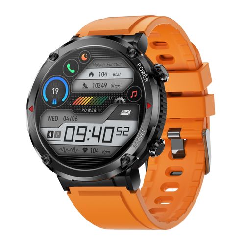 Smartwatch Gravity GT21-2 + Pomarańczowy Pasek Silikonowy na Arena.pl