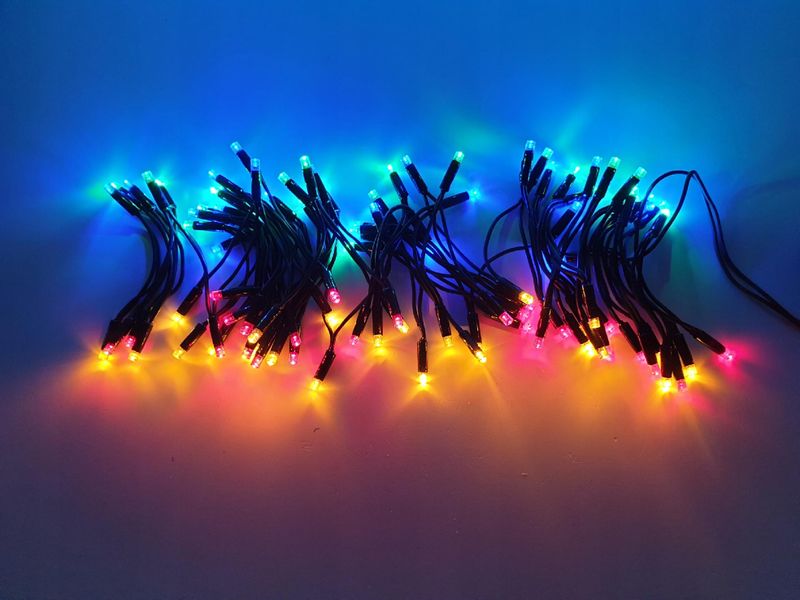 LAMPKI CHOINKOWE 100 LED ATEST gumowy kabel IP44 zdjęcie 5