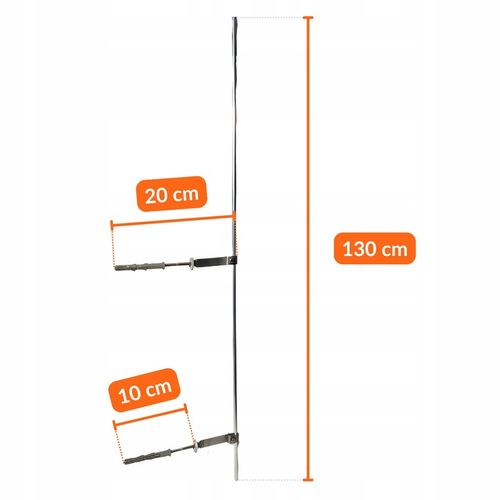 Iglica Kominowa Odgromowa 1,3 m Na Piorunochron Z Nierdzewnym Mocowaniem na Arena.pl