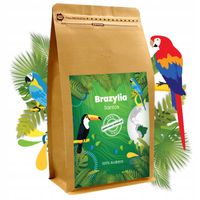 KAWA ZIARNISTA ARABIKA ŚWIEŻO PALONA BRAZYLIA SANTOS DO EKSPRESU 1000G