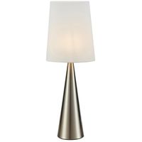 Lampa na biurko Conus 108624 Markslojd klosz materiałowy nikiel