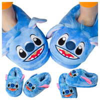 Kapcie pluszowe damskie męskie ciepłe stitch