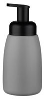 Dozownik do mydła z pompką z funkcją piany ceramiczny szary matowy gładki