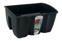 Doniczka na balustradę CROWN DCRO400 | Antracyt, Kształt Prostokątny, Wymiary 28x39x20 cm, Kolor Antracyt, Prosperplast