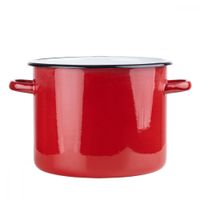 GARNEK EMALIOWANY EMALIA RYBNIK CZERWONY 22 CM 5,5 L