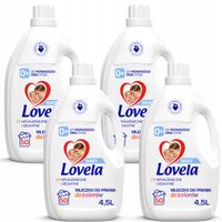 2X Lovela Baby Płyn Hipoalergiczny Mleczko Do Prania Koloru 4,5L x4 200 pra