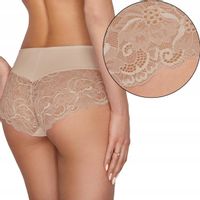 Ewana 084 Wysokie Szorty z Mikrofibry Beż 2XL