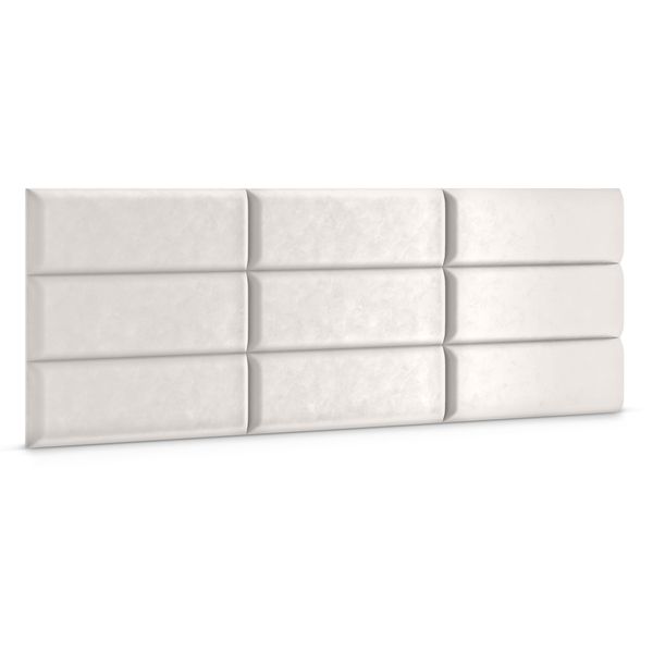 Panel Tapicerowany Ścienny Kremowy 50cm x 15cm zdjęcie 2