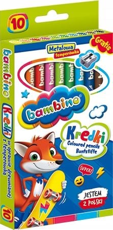 kredki bambino 10kol jumbo +temp. 0331 a'8 na Arena.pl