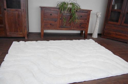 Dywan SHAGGY SOFT - 3D 2244 biały na Arena.pl