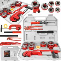 GWINTOWNICA RĘCZNA DO RUR Z GRZECHOTKĄ NARZYNKAMI NARZYNKA KLUCZ OCINAK 10e