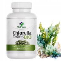 CHLORELLA ORGANIC BIO Alga na skuteczne oczyszczanie, detox - 300 tabletek