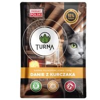 karma mokra dla kota turna cats danie z kurczaka 100g bez zbóż 91% mięsa
