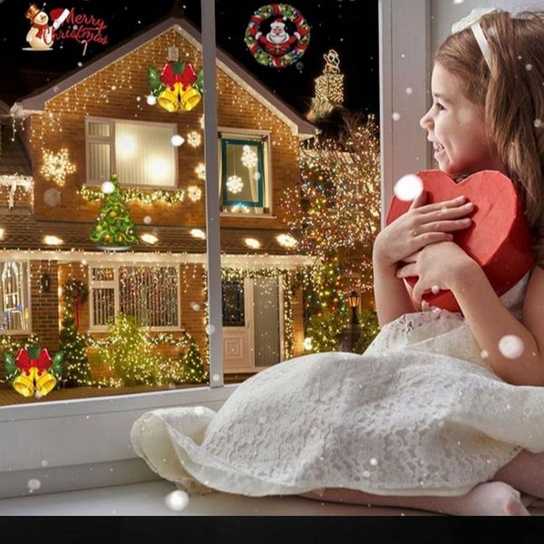 PROJEKTOR LED ŚNIEG ŚWIĄTECZNY 48 WZORÓW LASEROWY REFLEKTOR NA DOM RZUTNIK zdjęcie 2