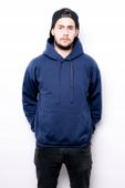 BLUZA HOODIE UNISEX Z KAPTUREM GRANATOWA S