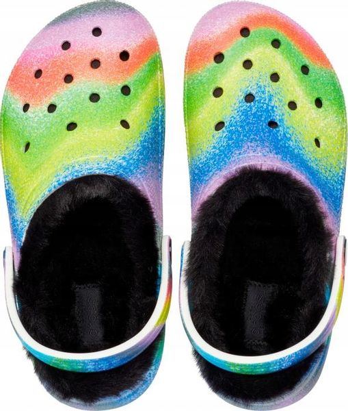 Dziecięce Ocieplane Buty Klapki Chodaki Crocs Classic Spray Dye Clog 29-30 zdjęcie 6