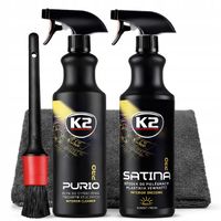 Zestaw K2 Satina Dressing + K2 Purio Czyszczenie Plastików +