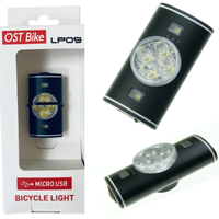 Lampa rowerowa przednia LP09 OST Bike kompaktowa 60 lumenów 34 g