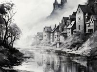 Plakat 40x30cm Mglisty Refleks