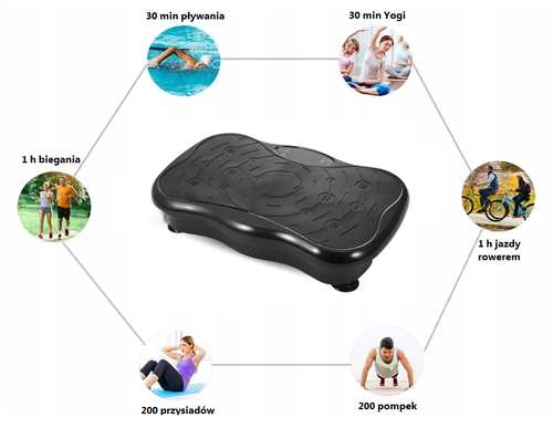 PLATFORMA WIBRACYJNA VIBRO SLIM SHAPER MASAŻER NOWOŚĆ na Arena.pl