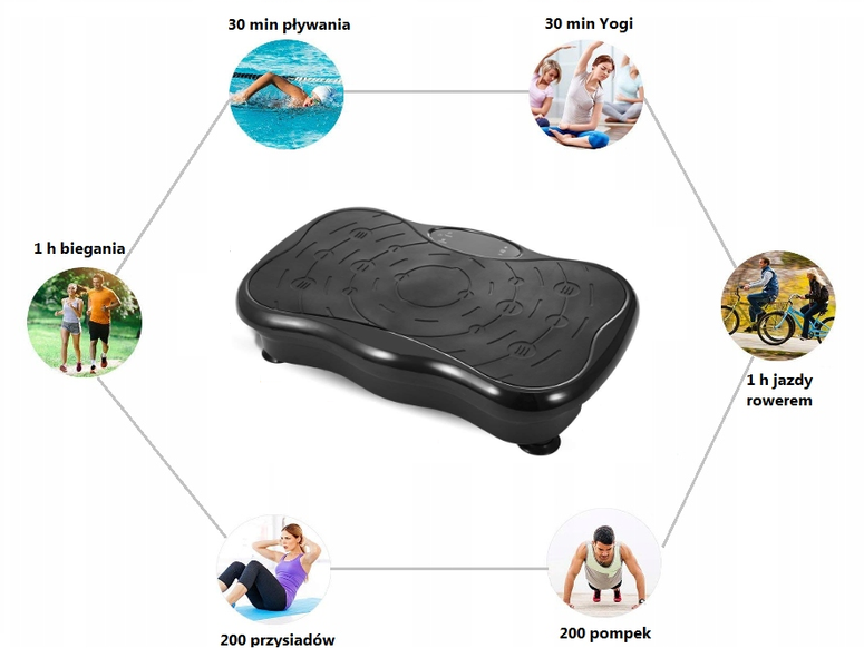 PLATFORMA WIBRACYJNA VIBRO SLIM SHAPER MASAŻER NOWOŚĆ zdjęcie 5