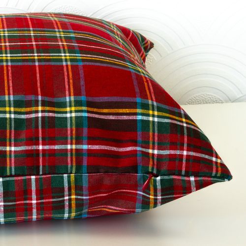 Poszewka Świąteczna Poduszka z Czerwonej Kraty 30x60 na Arena.pl