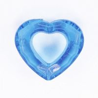 SERCE PLASTIK NIEBIESKIE 28x25MM 4SZT