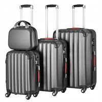 WALIZKA BAGAŻ ZESTAW WALIZEK KOMPLET 4W1 NA KÓŁKACH DUŻA ŚREDNIA MAŁA ABS