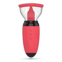 crushious scarlet red - wielofunkcyjna pompa wibracyjno usb 14,6 cm