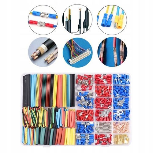 RURKI TERMOKURCZLIWE KONEKTORY IZOLOWANE KOSZULKI DUŻY ZESTAW XXL 678 na Arena.pl