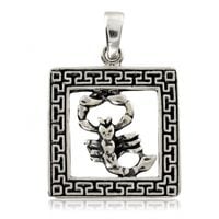 SREBRNY WISIOREK ZNAK ZODIAKU SKORPION PRÓBA SREBRA 925 GRAWER GRATIS