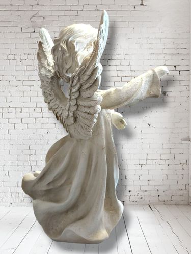 Anioł Chłopiec 40 Cm Znicz Wyjmowany Wkład Figura Dekoracyjna 5423 na Arena.pl