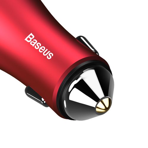 Ładowarka Samochodowa 2xUSB Baseus FastCharge 2.4A czerwony na Arena.pl