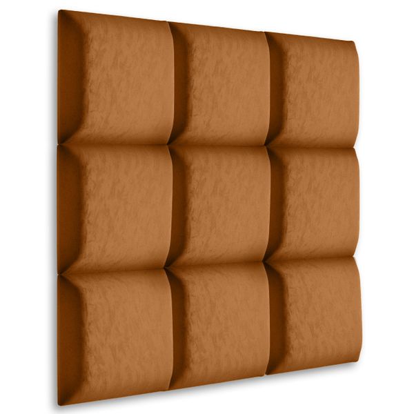 PANELE TAPICEROWANE ŚCIENNE WEZGŁOWIE 3D 30cm x 30cm Welur zdjęcie 2