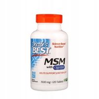 Doctor's BEST MSM with OptiMSM, 1500 mg, 120 tabletek vege
