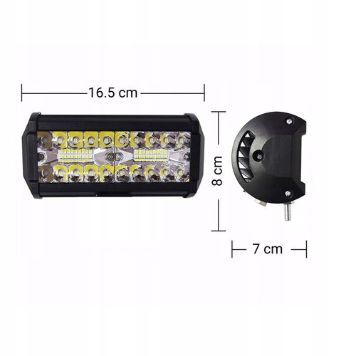 LAMPA ROBOCZA HALOGEN LED 120W SZPERACZ NAŚWIETLACZ WODOODPORNA 40 DIOD na Arena.pl