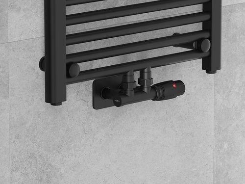 MEXEN G00 ZESTAW TERMOSTATYCZNY KĄTOWY Z MASKOWNICĄ S DUPLEX DN50 CZARNY na Arena.pl