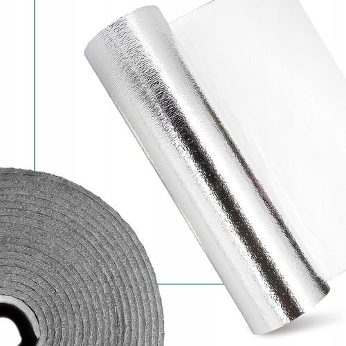 Ekran Zagrzejnikowy Mata Aluminiowa 5m Pianka Izolacyjna Odbijająca Ciep GO na Arena.pl