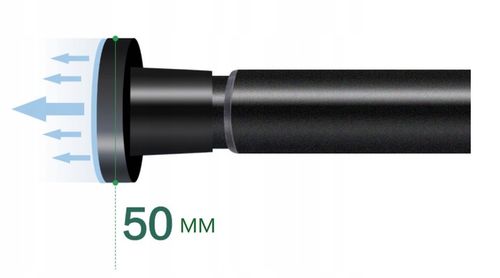 DRĄŻEK NA UBRANIA ROZSUWANY KARNISZ 110-200 ŚR. 25 na Arena.pl