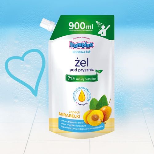 BAMBINO Żel pod prysznic Mirabelka zapas 3x 900ml na Arena.pl