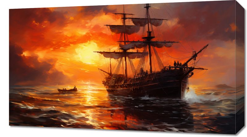 Obraz 70x40cm Ogień na Wodzie zdjęcie 1
