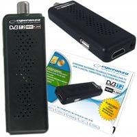 MINI DEKODER TUNER TV DVB-T2 HEVC H.265 FULL HD PILOT KABEL HDMI