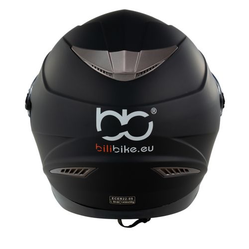 Kask na skuter motocyklowy szczękowy zamknięty BB09B z blendą M czarny mat na Arena.pl