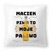 Poduszka Dla Maćka Na Urodziny Ze Zdjęciem Na Prezent Biała 40X40 Cm
