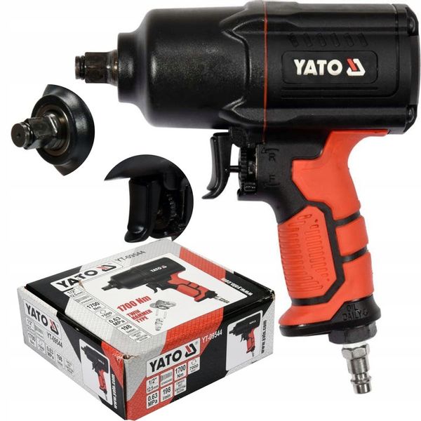YATO KLUCZ PNEUMATYCZNY UDAROWY DO KÓŁ 1/2 1700Nm KOMPOZYTOWY YT-09544 zdjęcie 1