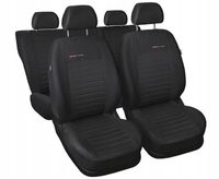 Pokrowce materiałowe uniwersalne na fotele samochodowe grafitowe