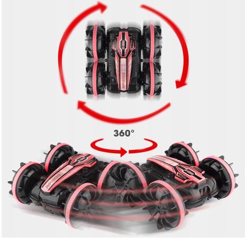 ZDALNIE STEROWANY SAMOCHÓD RC AMFIBIA 4X4, 360° OBROTY STEROWANIE GESTAMI na Arena.pl