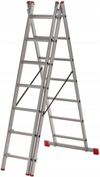 Drabina aluminiowa Hillagi 3x7 zdjęcie 6