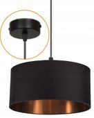 STYLOWA lampa wisząca Czarno Miedziana CERLUX
